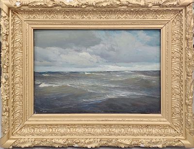 (П) Бубликов Николай Евлампиевич (1871 - 1942) - Морской пейзаж. ХХ в. Холст, масло 48,5 х 32 ...