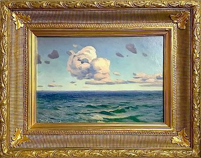 (М) *Химона Николай Петрович (1866-1929) - Море. 1900 г. Картон, масло. 24,4 х 34,5 см ...