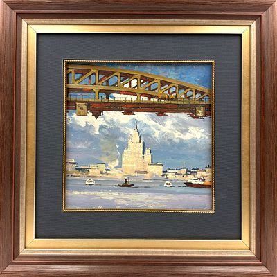 (П) Канеев Михаил Александрович (1923 — 1983)Москва. Котельнический мост. 1976 г.