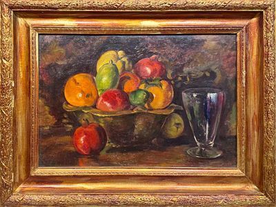 (М) Мешкова-Яковлева Екатерина Васильевна (1898-1964) - Натюрморт с яблоками. Сер. XX в. ...