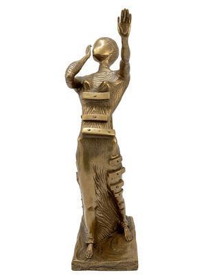 (П) Дали Сальвадор (1904 – 1989) - Женщина в огне. 1989 г. Бронза, золочение. В - 84 см Номер ...