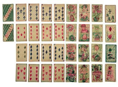 (М) Параджанов Сергей Иосифович (1924-1990)Карты для игры в покер (34 карты) 1982 г.