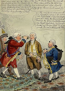 Уильямс Чарльз (работал 1796 - 1830) 
Карикатура "The new minister or - as it should be". 1806 г.