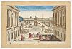 (П) Поль Андре Бассе (1785 - 1819) - Вид площади Людовика XV в Париже. 1760-1785 гг. Бумага, ...
