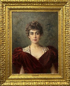 Маковский Константин Егорович (1839-1915) 
Портрет жены художника Марии Матавтиной. 1890-е гг.