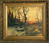 (П) [Приписывается] Цигус Павел (конец XIX - начало ХХ вв.) - Зимний пейзаж, начало XX в. ...