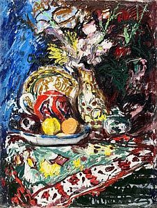 (П) Коровяков Александр Петрович (1912-1983) - Натюрморт 1976г. 60 х 80 см. Холст, масло.