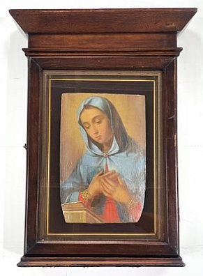 (П) Икона в киоте. Дева Мария. Модерн, конец XIX - начало XX вв.