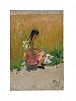 (П) Литвинский Петр Петрович (1927 - 2009) - Весна в городе. 1961 г. Картон, масло. 60 х 30 см ...