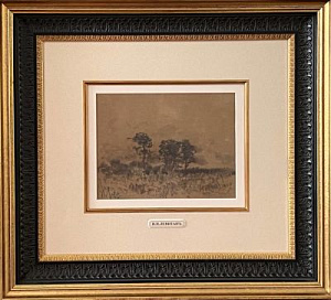 Левитан Исаак Ильич (1860-1900) Пейзаж с деревьями. 1880-1890-е гг.