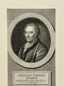 Неизвестный гравер Портрет Кристофа Фридриха Неандера (1723-1802)