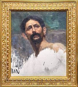 (М) Репин Илья Ефимович (1844-1930) - Запорожский казак. Этюд к картине "Черноморская ...