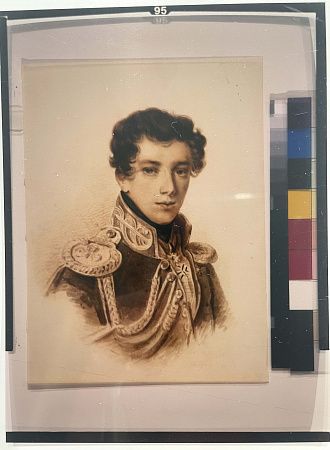 Акварельный портрет графа Николая Александровича Самойлова начала 19 в. Вторая половина ХХ в.