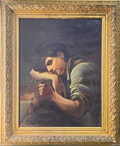 (П)* [Приписывается] Кипренский Орест Адамович (1782 - 1826) - Молодой садовник 1817 г. Холст, ...