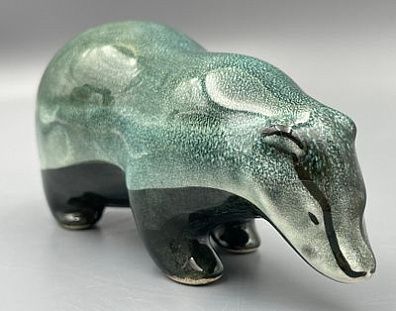 (П) Фигурка «Барсук», скульптор Гуревич Е. М.​, ЗиК Конаково, 1950-60 годы,