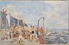 (П) Бантиков Андрей Сергеевич (1914-2001) - Моряки. Середина ХХ в. Холст, масло 64 х 100 см