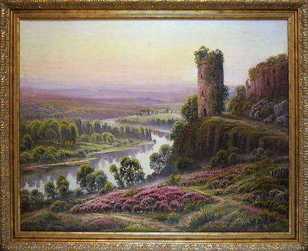 Англад Гастон Винсент (1854 - 1919) Пейзаж с руинами. Конец XIX в.