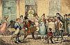 Джорж Хамфри (1773 - 1831 ?) издатель - Карикатура "Les Savoyards". 1818 г. 25,7 х 35,7 см, ...