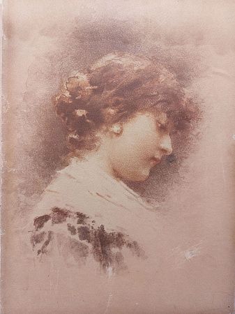 Манчини Антонио (1852 - 1930) (?) Портрет девушки