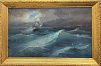 (П) Неизвестный художник - Шторм, кон. XIX - нач. XX вв. 133,5 х 78 см. Холст, масло