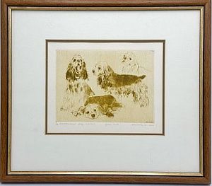 (М) Маковеева Ирина Петровна (р. 1954)Американский Кокер-спаниель. 2000 г..