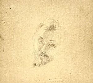 Попова (Капустина) Августа Степановна (1863-1941) - Портрет художника Валентина Серова. 1890-е ...
