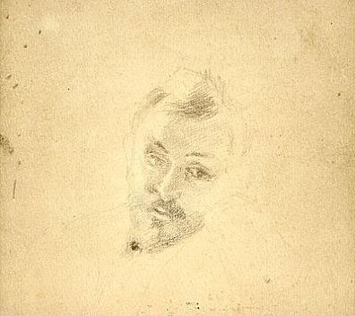 Попова (Капустина) Августа Степановна (1863-1941) - Портрет художника Валентина Серова. 1890-е ...