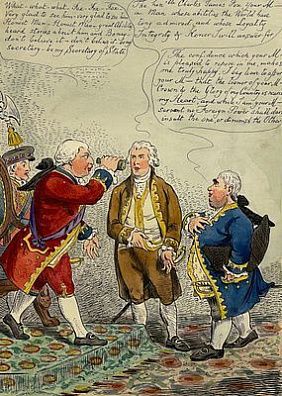 Уильямс Чарльз (работал 1796 - 1830) - Карикатура "The new minister or - as it should be". 1806 ...