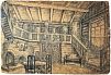 [Филонов и МАИ] Гурвич Борис Исаакович (1905 - 1985)Театральный эскиз к спектаклю "Женщины Нискавуори". 1940 г.
