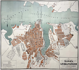 [Из частной коллекции N] План Севастополя. Издание Григория Москвича. 1901 г.