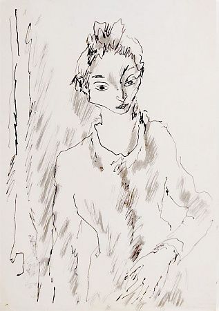 Соколов Михаил Ксенофонтович (1885-1947) Портрет девушки