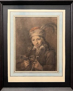 Якоб ван Ост (1601-1671) Портрет мальчика с трубкой. Середина XVII века.