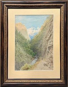 (П) Бубликов Николай Евлампиевич (1871 — 1942) - Закат на Финском заливе, 1894 г. Холст, масло ...