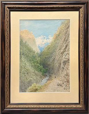 (П) Бубликов Николай Евлампиевич (1871 — 1942) - Закат на Финском заливе, 1894 г. Холст, масло ...