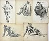 (П) Котьянц Геворк Вартанович (1909 — 1996)Папка графических набросков. 26 листов. 1949-1950-е гг.