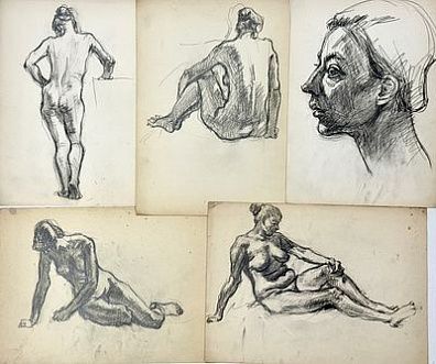 (П) Котьянц Геворк Вартанович (1909 — 1996)Папка графических набросков. 26 листов. 1949-1950-е гг.
