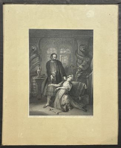 Стефанофф Филип Фрэнсис (1788-1860) художник, Гудиер Джозеф (1797-1839) 
Предостережение. Сцена в Гареме. 1812-1839 гг.