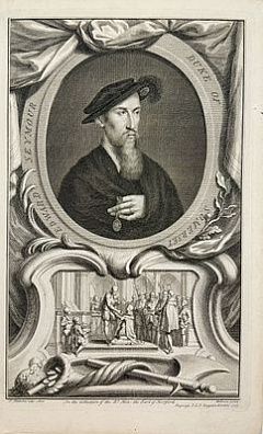 (П) Хоубракен Якоб (Jacobus Houbraken; 1698-1780) - Портрет Эдварда Сеймура, 1-го герцога ...