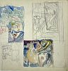 (П) [Приписывается] Владимиров Василий Васильевич (1880–1931) Эскизы иллюстраций к открыткам. 1903 г.