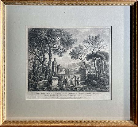 [Из частной коллекции N] Тома де Томон Жана-Франсуа (1760-1813) Отдых возле античного города и памятника Тезею. 1820-е гг.
