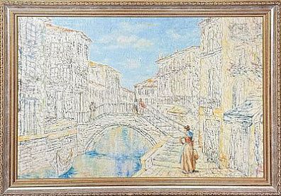 (М) Сафронов Никас Степанович (1956 г.р.) - Утро в Италии. 2015 г. Холст, спец. кр. 52,8 х 79,8 ...