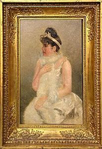 (П) Бобров Виктор Алексеевич (1842 — 1918)Портрет дамы. 1894 г.