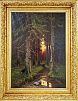(П) Платонов Семён Сергеевич (1860–1925) - Тихий уголок леса. Конец XIX - начало XX в. Холст, ...