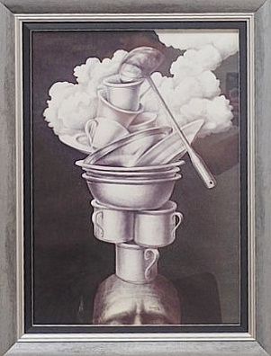 (П) Перминов Алексей Михайлович (г. р. 1972) - "Мироустройство". Джазовая серия. 2025. Масляные ...