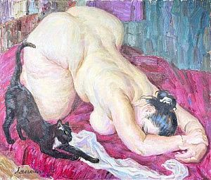 Ляпкало Виктор Александрович (1956 г.р.) - Две грации. 2010 г. Холст, масло. 85 х 100 см ...