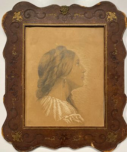 Неизвестный художник Портрет девушки. 1870-е гг.
