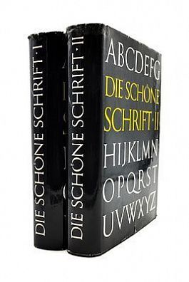 (П) Франтишек Музика. Прекрасный шрифт в разработках латинского алфавита ["Die schöne Schrift in der Entwicklung des Lateinischen Alphabets"]. В 2-х т. Издатель Вернер Даузиен. 1965 г. - 701, 669 с.