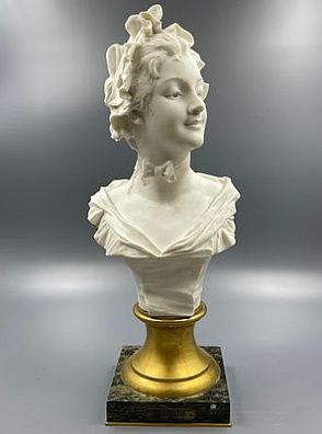 (П) [Приписывается] Жорж ван дер Стратен (Georges Van der Straeten; 1856-1941) - Бюст Маринетт. ...