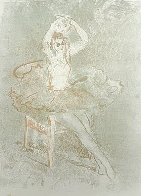 (М) Деопик Валентина Павловна (1907-1990)Сидящая балерина. 1960-е гг.