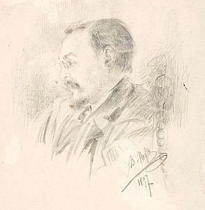 (М) Матэ Василий Васильевич (1856–1917) - [Из собрания И. А. Масеева] Портрет Графа Ивана ...